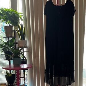 Tommy Hilfiger Elegant Black High Low Dress